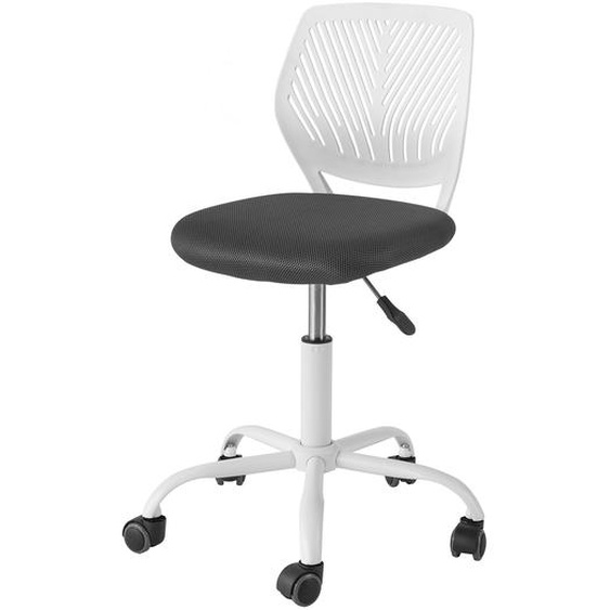 Sobuy Fst64-W Chaise De Bureau Ergonomique Fauteuil Pivotant Chaise Pour Ordinateur Hauteur Réglable (Blanc)