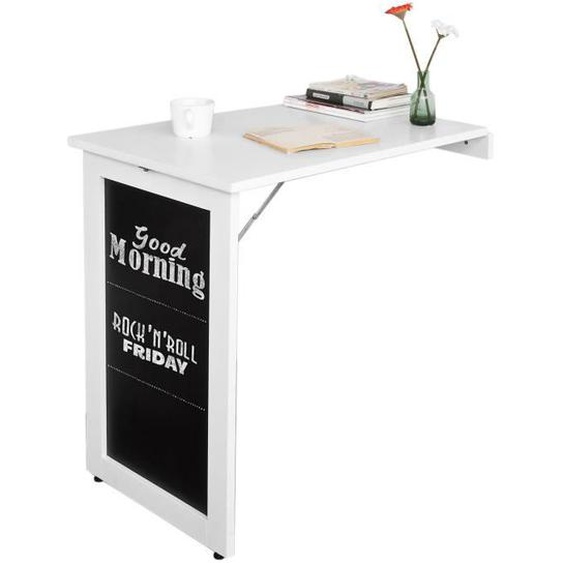 SoBuy® FWT20-W Table Pliable Murale Bureau avec Mémo Board - Blanc