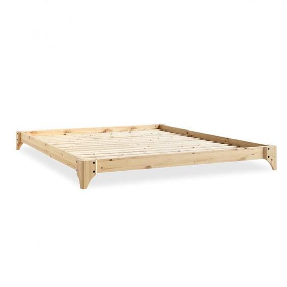 Sommier futon ELAN BED pin laqué naturel  couchage 140 cm