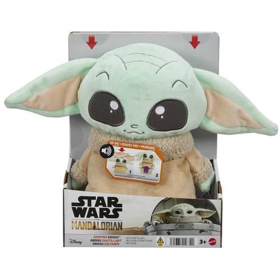 Star Wars-peluche Grogu Sautillant-actions Et Effets Sonores Hpg48 Vert