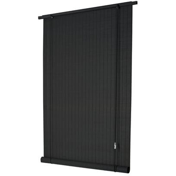 Store enrouleur Bois-Tissé tamisant anthracite 100 x 200 cm