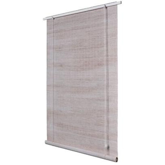 Store enrouleur Bois-Tissé tamisant scandinave 140 x 180 cm