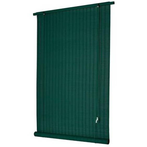 Store enrouleur Bois-Tissé tamisant vert anglais 100 x 200 cm