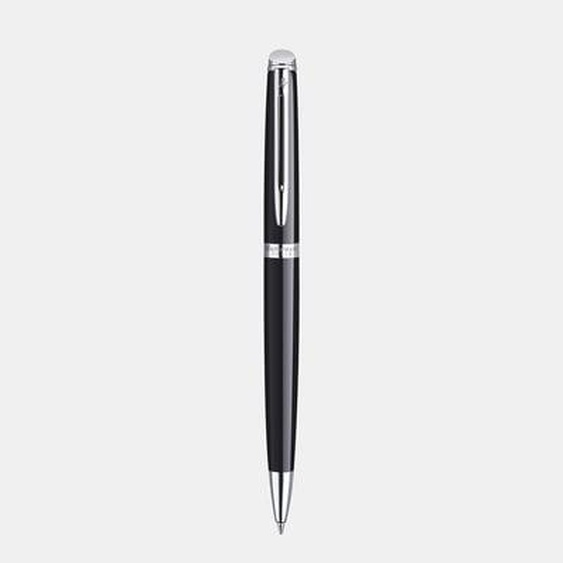 Stylo bille Hémisphère laqué noir & palladium pointe moyenne