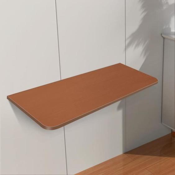 SUPFINE Table murale, pliable, peu encombrante, grande capacité 60*30*1.6cm Couleur teck TABLE RABATTABLE