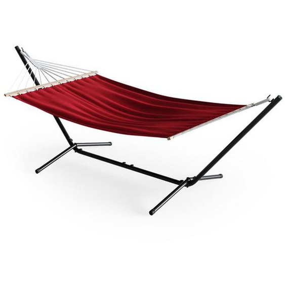 Support pour hamac, hamac avec support 350 cm, cadre en métal, chaise longue