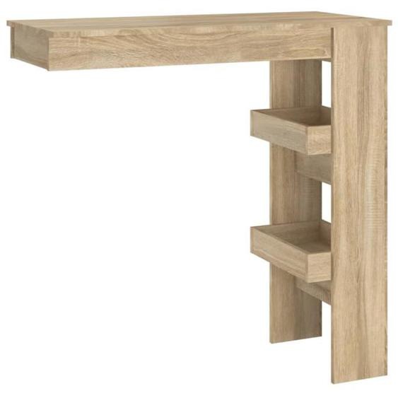 Table bar murale Chêne Sonoma 102x45x103,5 cm Bois dingénierie104 [cm]