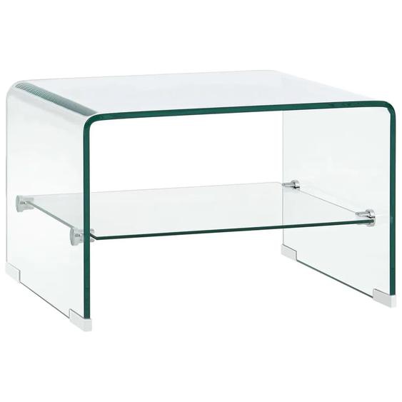 Table basse Clair 50x45x33 cm Verre trempé