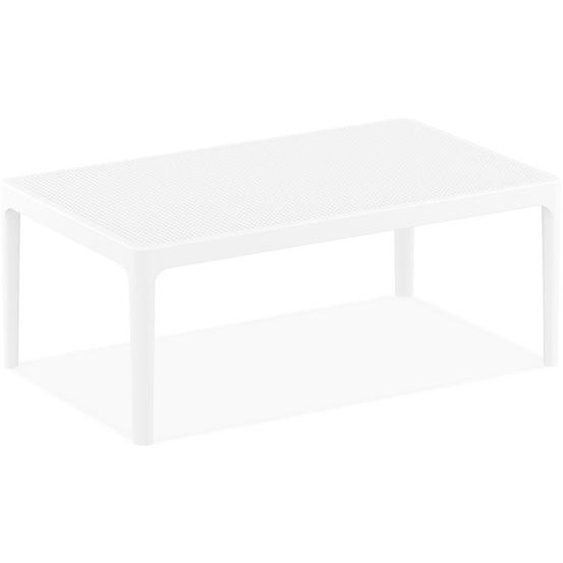 Table basse de jardin DOTY blanche design - 100x60 cm