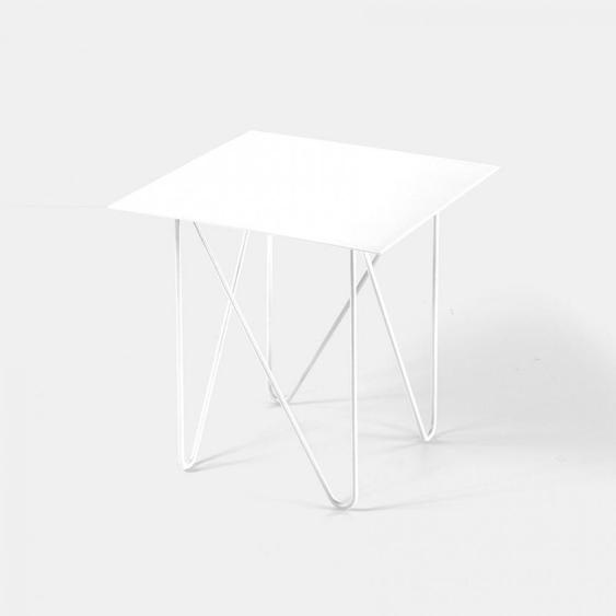 Table basse SHAPE acier couleur blanc