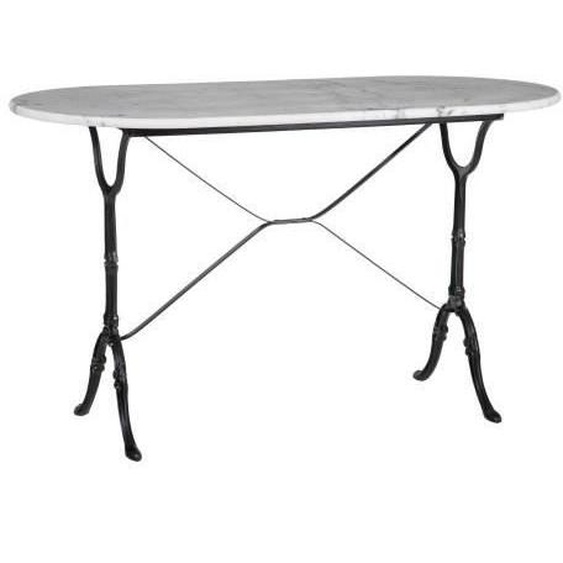 Table bistrot marbre ovale 120x60 cm AXEL LOLAHOME