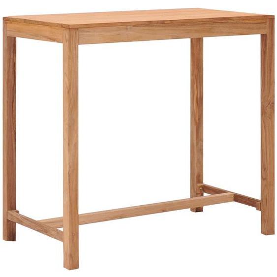 Table de bar de jardin 110x60x105 cm bois de teck solide