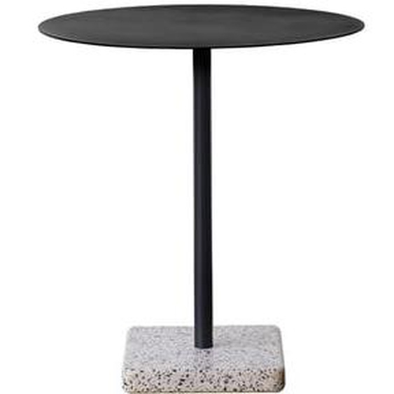 Table de jardin Terrazzo  - gris foncé - Terrazzo gris - rond Ø 70 cm