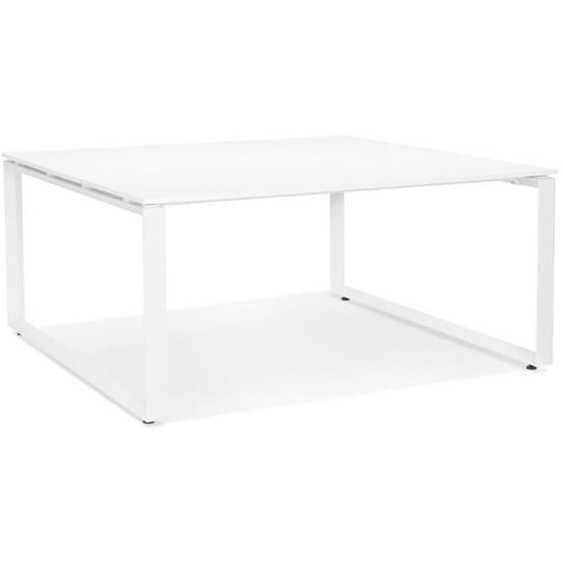 Table de réunion / bureau bench ALTER EGO BAKUS SQUARE blanc - 160x160 cm