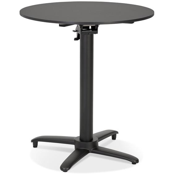 Table de terrasse pliable COMPAKT ronde noire - Ø 68 cm