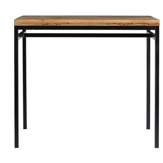 Table haute industrielle en manguier et métal noir YPSTER - MILIBOO - L117 x P60 x H105 - Meuble de séjour