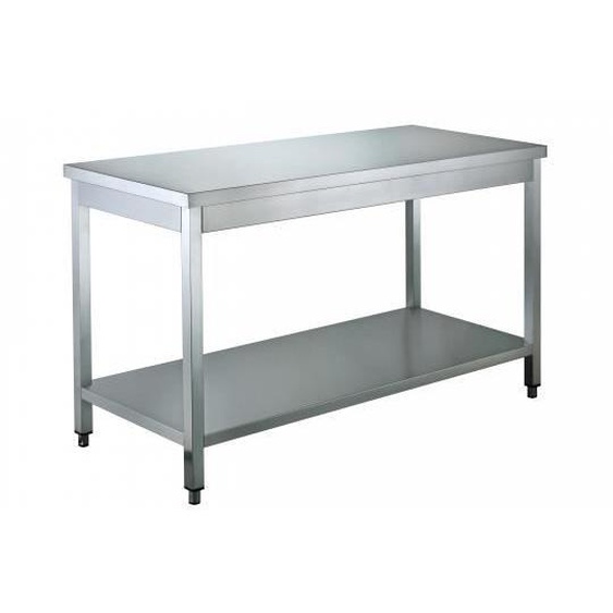 Table Inox Avec Sous Tablette 2000 x 700mm - Materiel Horeca - Meuble de cuisine - Inox - Tiroir(s)