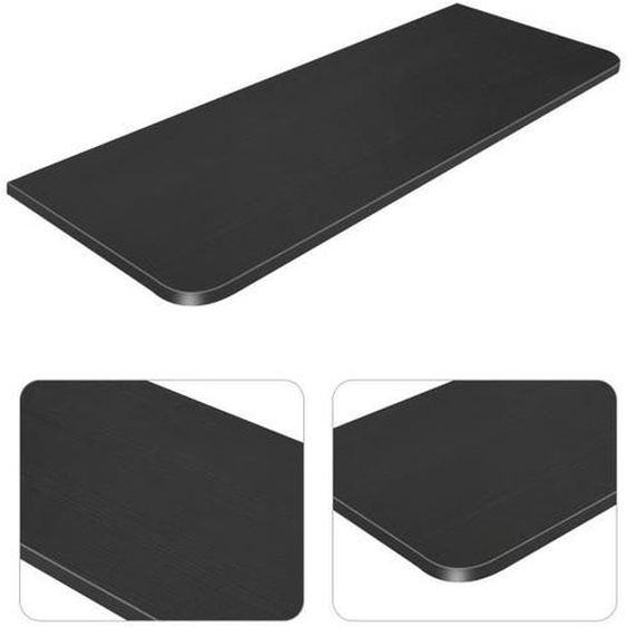 Table Murale pour Salle à Manger KEDIA - Pliable - Bois Massif - Noir - 80x80cm