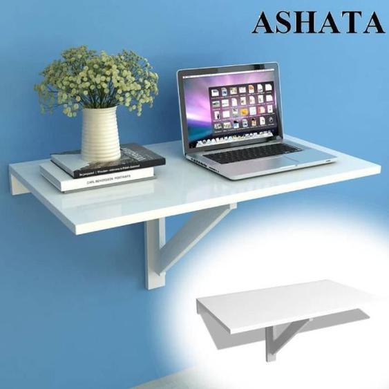 Table murale rabattable - Ashata - Blanc 100x60 cm - PLA6000418