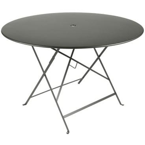 Table pliable Bistro acier romarin Ø117 cm