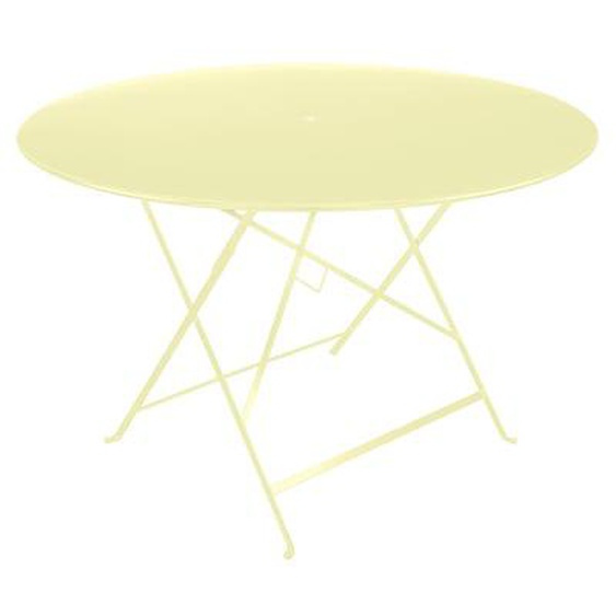 Table pliante BISTRO ronde - A6 citron givré - Ø 117 cm