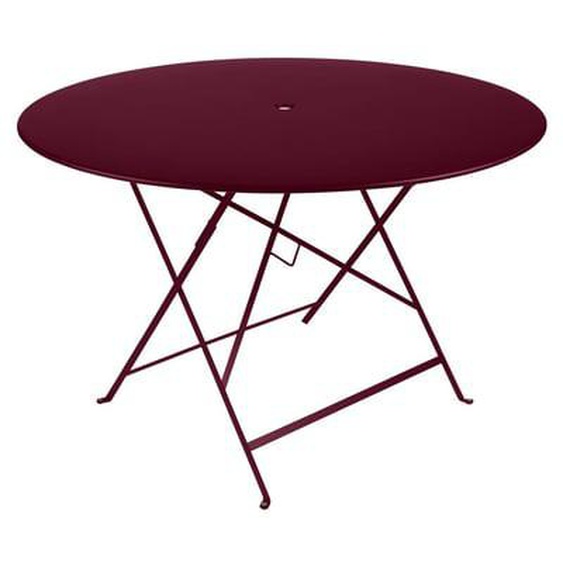 Table pliante BISTRO ronde - B9 cerise noire - Ø 117 cm