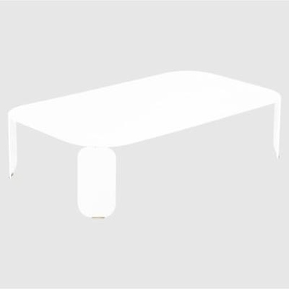 Table rectangulaire Bebop - 01 blanc coton - H 29 cm