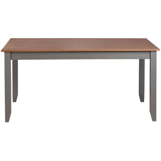Table repas 160 x 90 cm pin massif grisé FLAINE