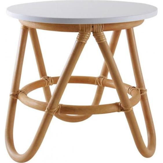 Table ronde enfant en rotin - INCONNU - Ø 35 cm - Blanc - Mixte - Enfant