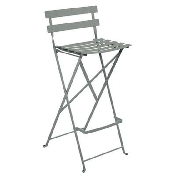 Tabouret de bar BISTRO MÉTAL - C7 Gris lapilli