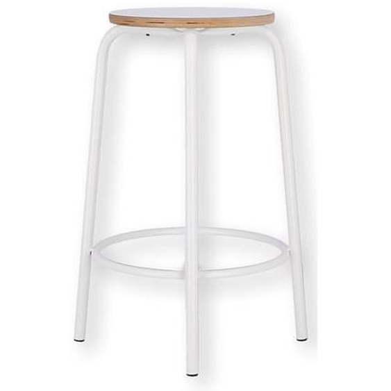 Tabouret de bar PARIS - blanc - 65 cm