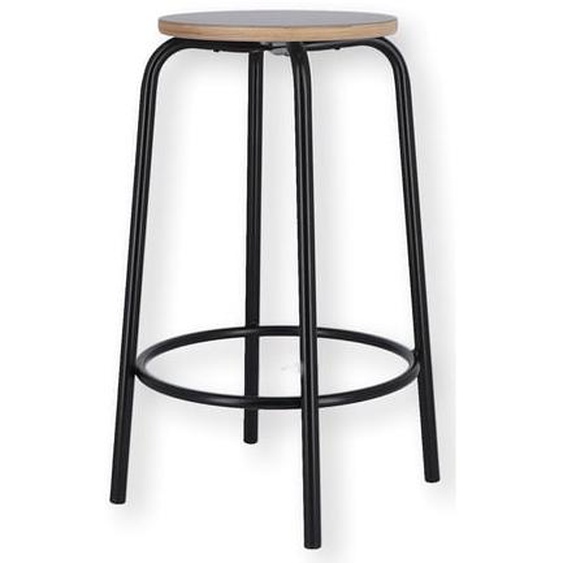 Tabouret de bar PARIS - noir - 65 cm