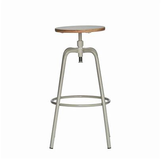 Tabouret de bar pivotant PARIS - taupe