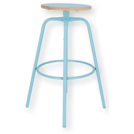 Tabouret de bar pivotant PARIS - turquoise