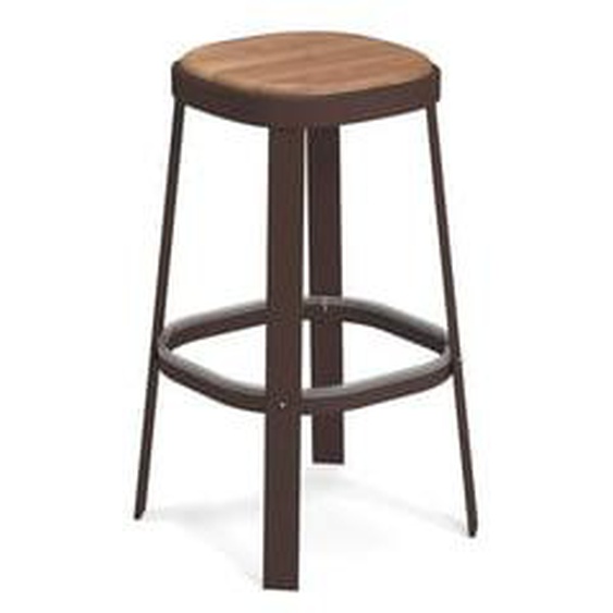 Tabouret de bar Thor teck - couleur rouille