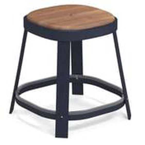 Tabouret Thor teck - bleu foncé