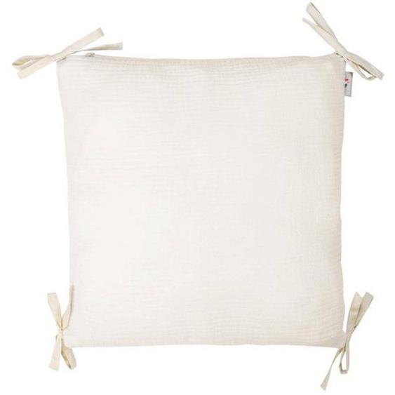 Taies De Coussin Pour Tour De Lit Modulable En Gaze De Coton Jeanne - Beige - Sevira Kids Beige