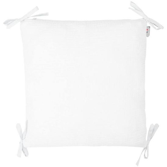 Taies De Coussin Pour Tour De Lit Modulable En Gaze De Coton - Sevira Kids - Jeanne - Blanc - Enfant - Mixte Blanc