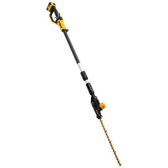 Taille-haies orientable sur perche 18V + 1 batterie 5Ah + chargeur - DEWALT - DCMPH566P1-QW