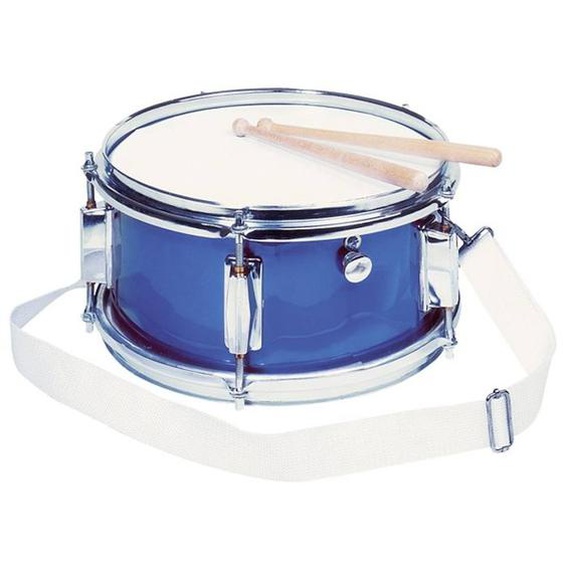 Tambour Goki - Ø28 X H14 Cm - Bleu - Avec Molette - A Partir De 3 Ans Bleu