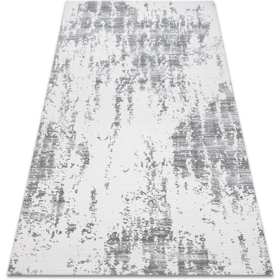 Rugsx - Tapis acrylique uskup Béton 9484 ivoire / gris grey 80x300 cm