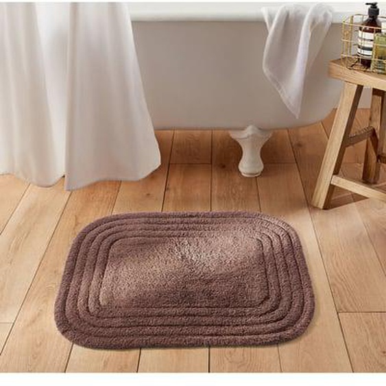 Tapis de bain coton recyclé tufté, Romane