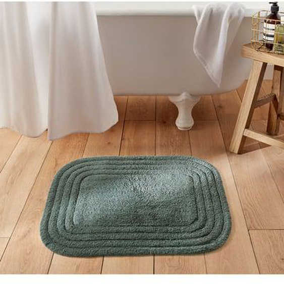 Tapis de bain coton recyclé tufté, Romane