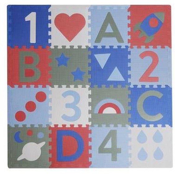 Tapis De Jeu Puzzle - Kindsgut - 120x120 Cm - Vert - Mixte - Pour Bébé - Intérieur Vert