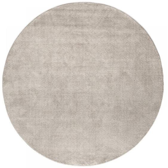 Tapis de sol rond  VULLY polyester recyclé beige