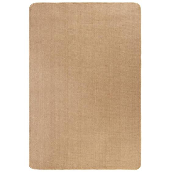 Tapis en jute avec support en latex 140x200 cm Naturel