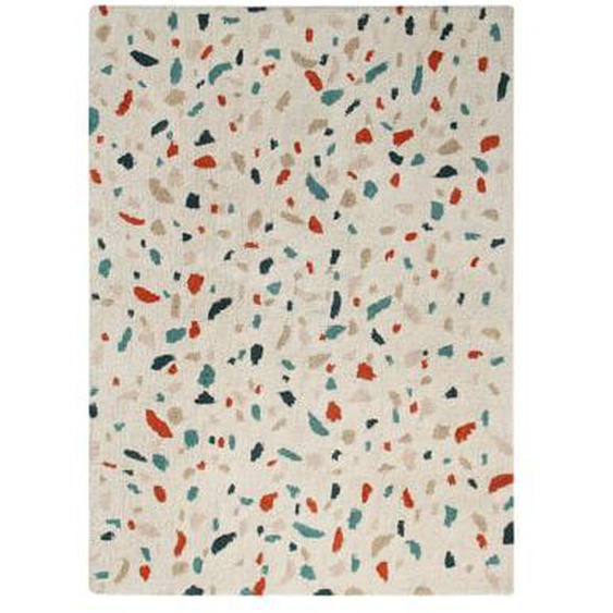 Tapis lavable en coton Terrazzo