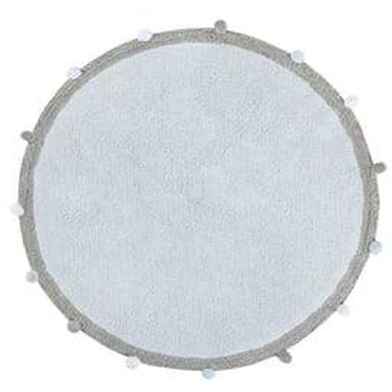 Tapis rond lavable en coton Bubbly