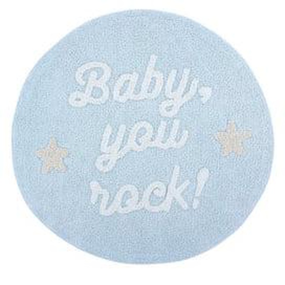 Tapis rond lavable en coton Mr Wonderful