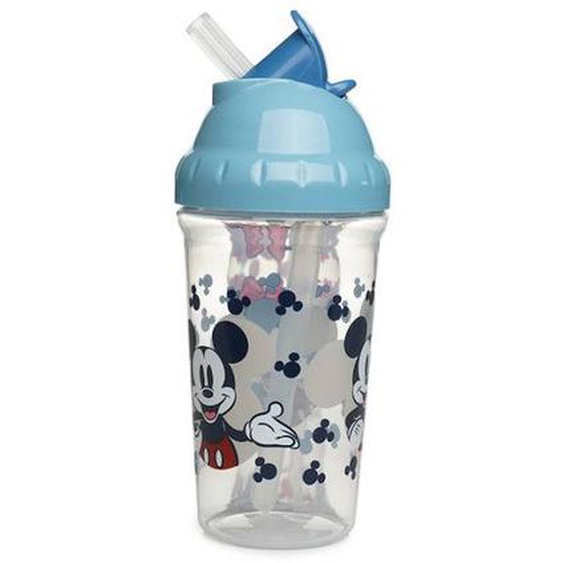 Tasse A Paille 295 Ml Anti-fuites Mickey Collector Bleu